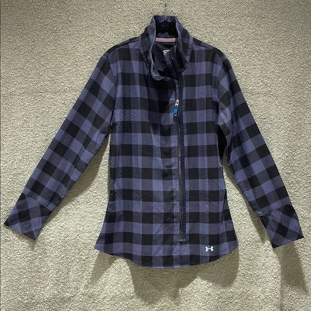 Under Armour Black and Navy Plaid Jacket